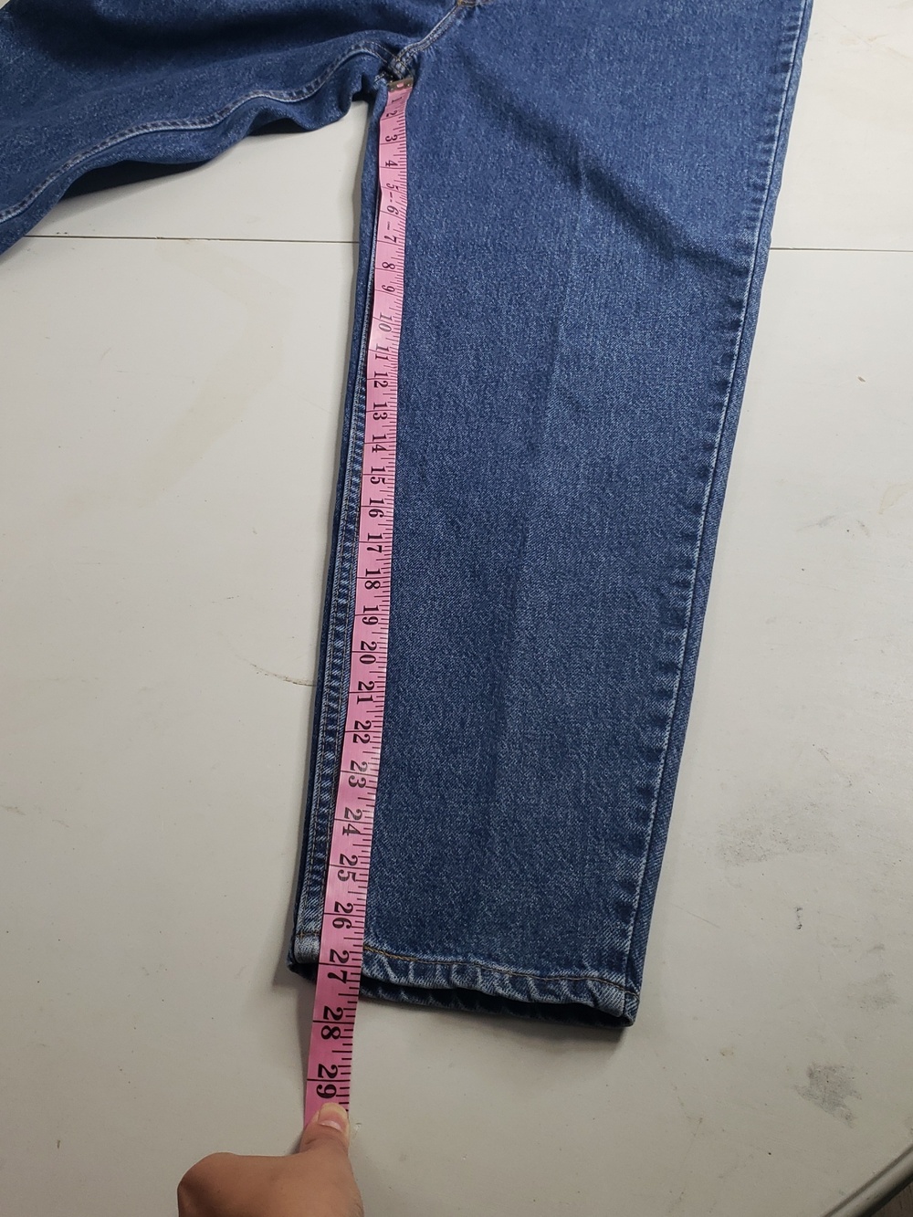 Vintage Levi's 522 100% Cotton Tapered Fit Straight Leg Jeans Size 16 Short USA - Picture 12 of 16